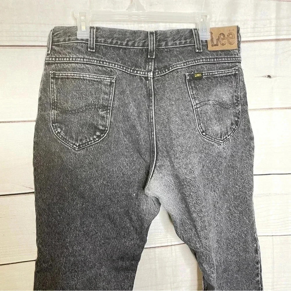 Lee Mens Black Jeans 38x32 Regular Fit - Picture 5 of 10